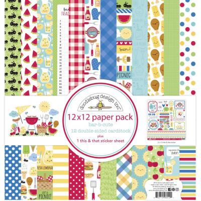 Doodlebug Bar-B-Cute Designpapier - Paper Pack